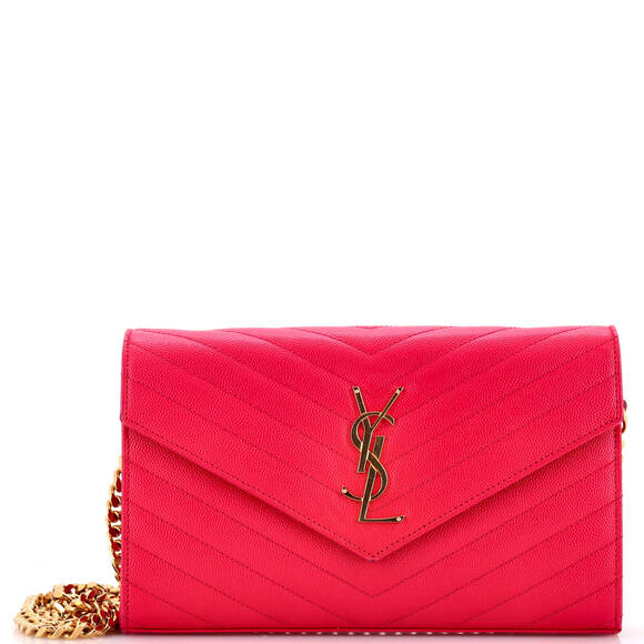 Saint Laurent Classic Wallet On Chain #176775S13B - Picture 1 of 9